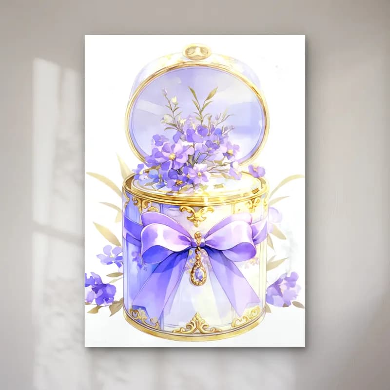 Pastel Parfüm Şişesi No. 6 cam tablo — Pastel Parfüm Şişesi No. 6 — pastel parfüm şişesi