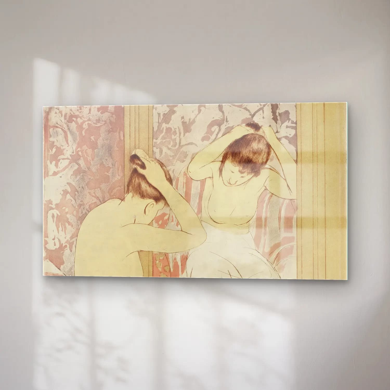 Mary Cassatt – The Coiffure cam tablo — sağ açıdan görünüm