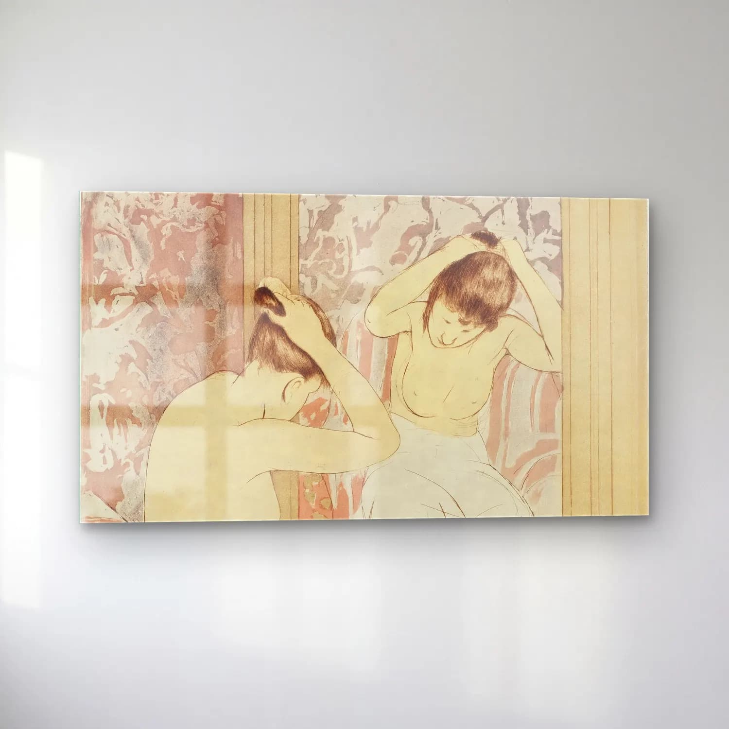 Mary Cassatt – The Coiffure cam tablo — sol açıdan görünüm
