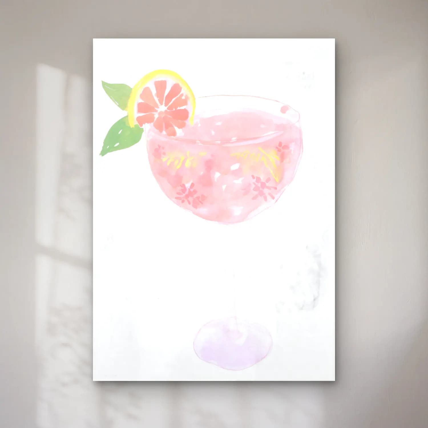 Suluboya Kokteyl – Pembe Tonlar cam tablo — Suluboya Kokteyl – Pembe Tonlar — suluboya kokteyl