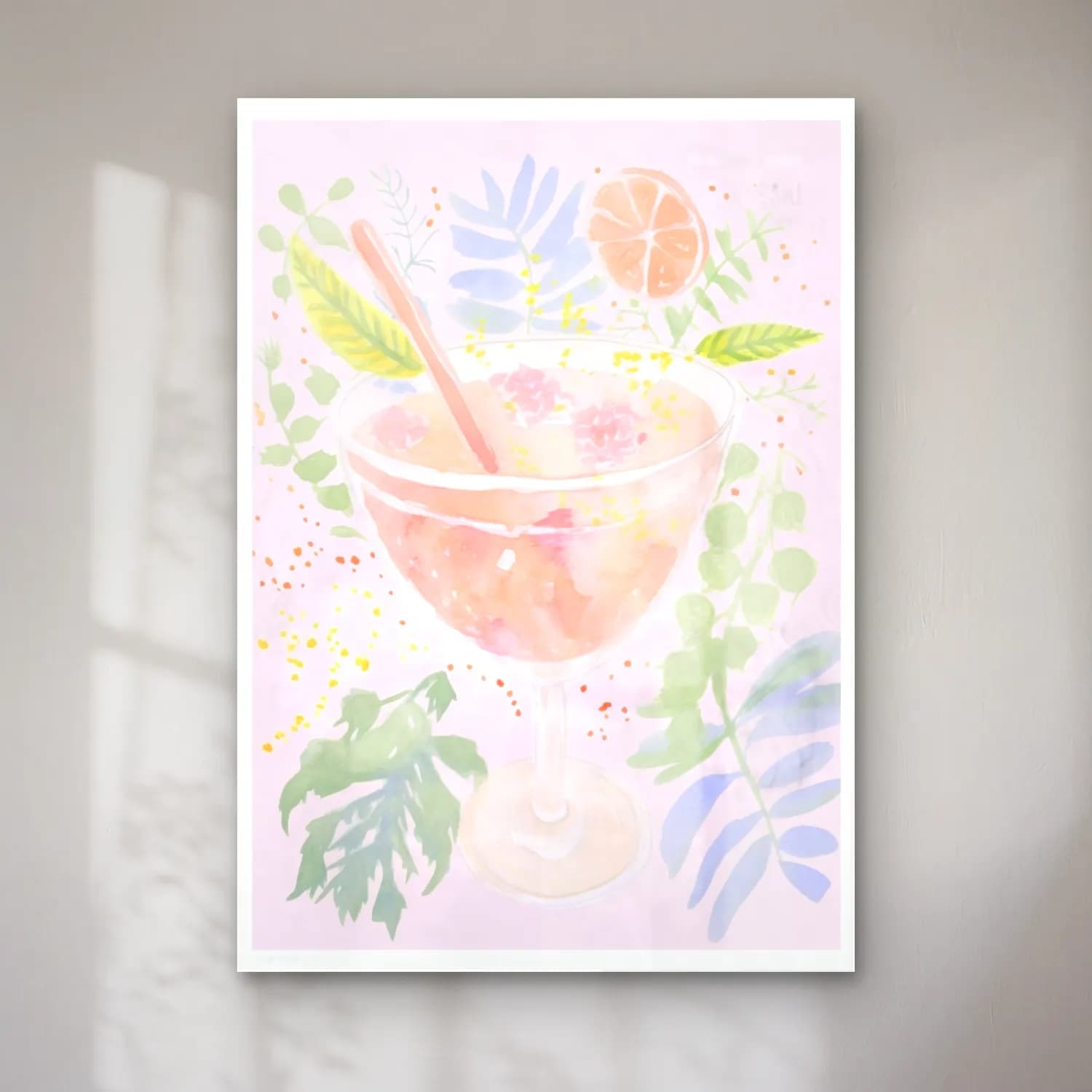 Pastel Kokteyl – Pembe Tonlar cam tablo — Pastel Kokteyl – Pembe Tonlar — pastel kokteyl