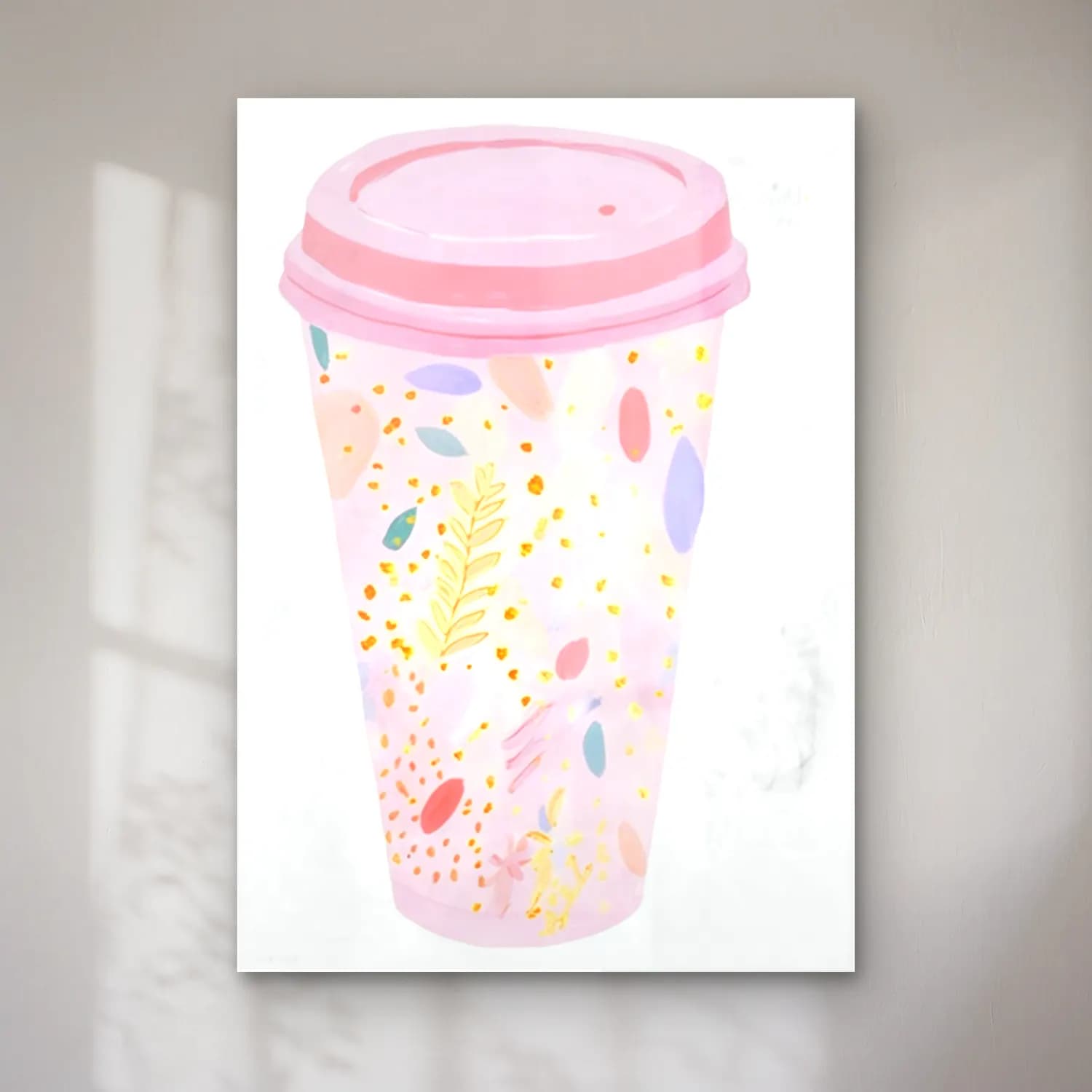 Pastel Kahve Fincanı cam tablo — Pastel Kahve Fincanı — pastel kahve fincanı