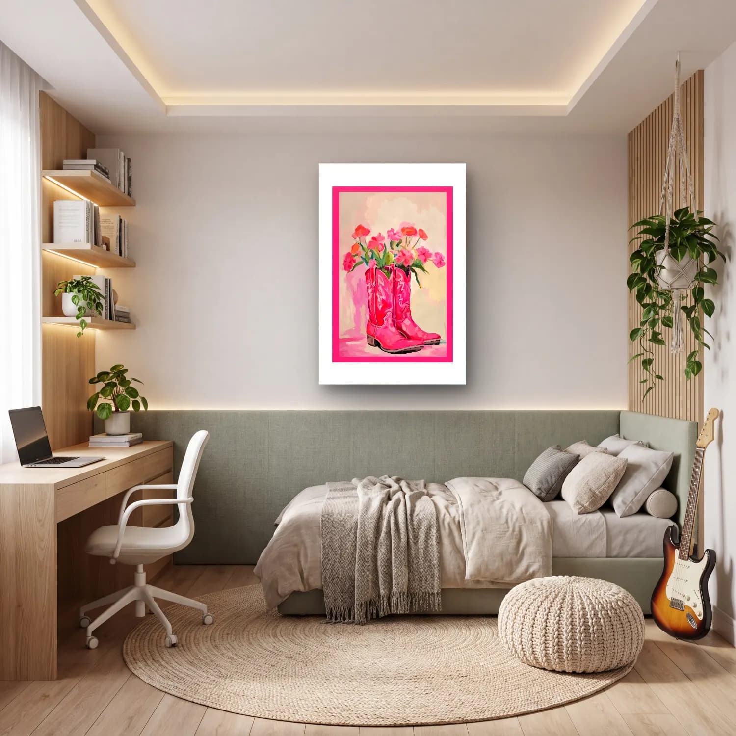 Pastel Pembe Şakayıklar – Pembe Tonlar cam tablo — genç odasında