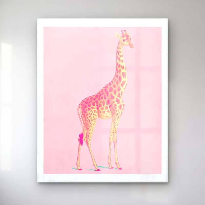 Pastel Zürafa cam tablo — Pastel Zürafa — pastel zürafa