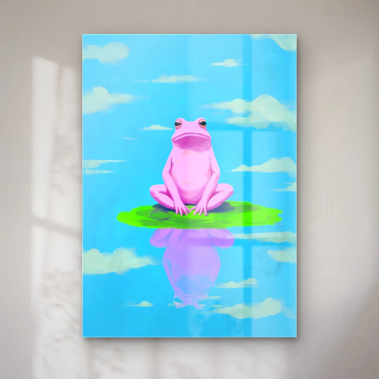 Pastel Kurbağa cam tablo — Pastel Kurbağa — pastel kurbağa