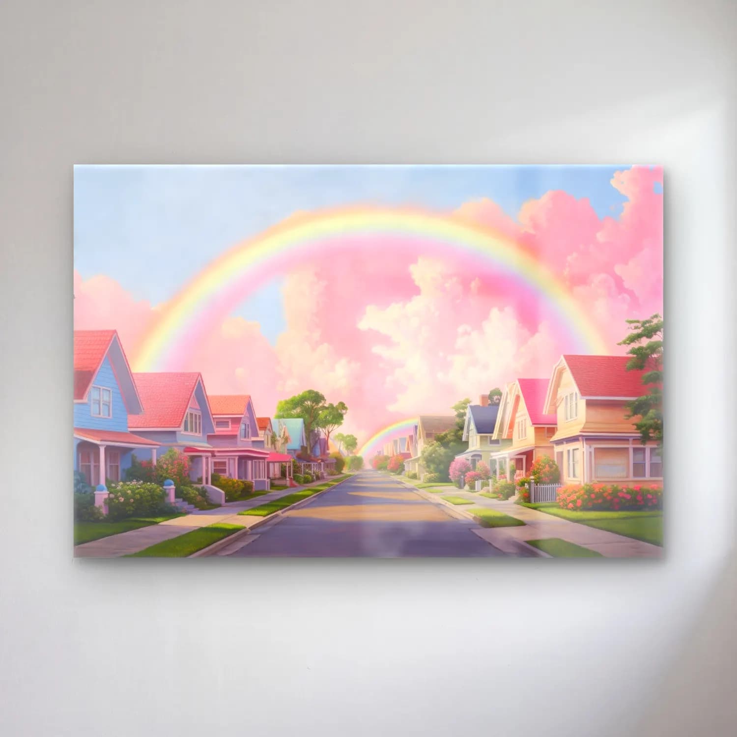 Pastel Güneş ve Gökkuşağı No. 13 cam tablo — Pastel Güneş ve Gökkuşağı No. 13 — pastel güneş ve gökkuşağı