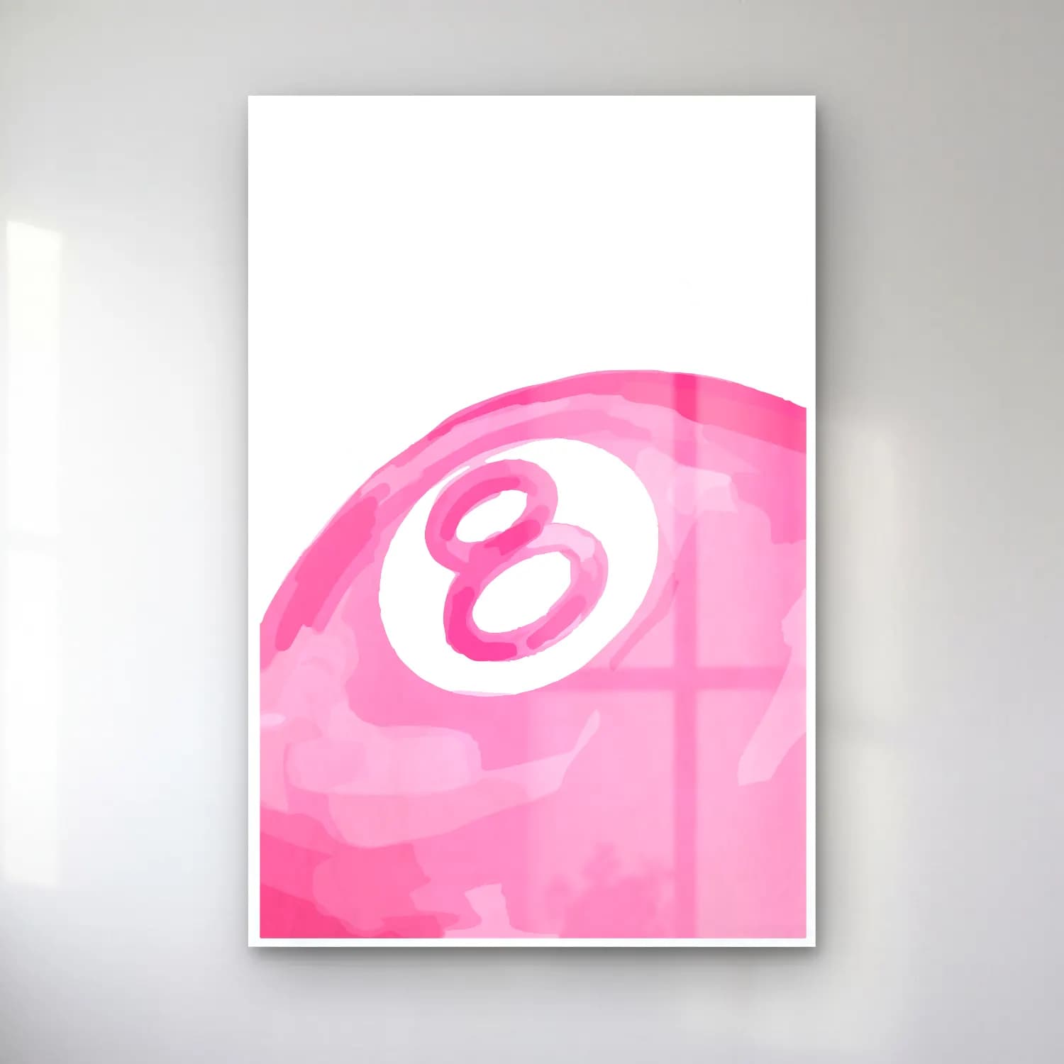 Pastel Rakamlar – Pembe Tonlar cam tablo — Pastel Rakamlar – Pembe Tonlar — pastel rakamlar