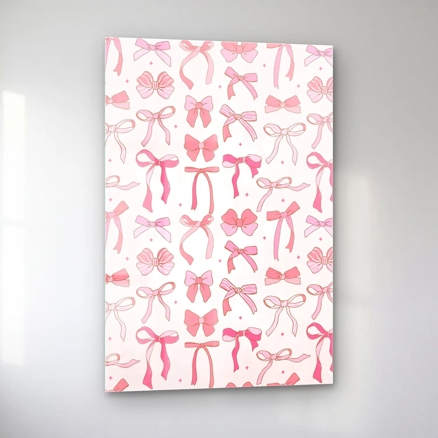 Pastel Fiyonk No. 61 cam tablo — sol açıdan görünüm
