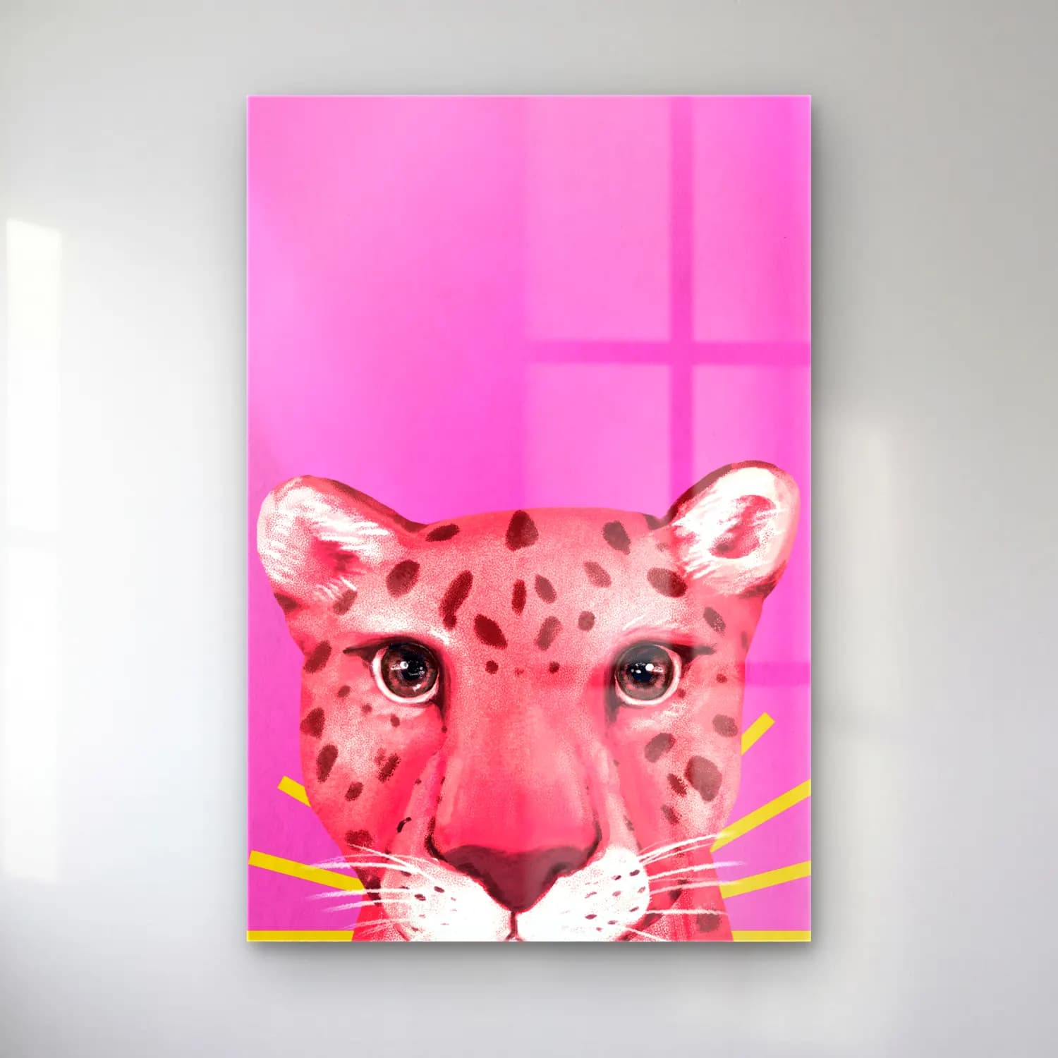 Maksimalist Leopar No. 6 cam tablo — Maksimalist Leopar No. 6 — maksimalist leopar