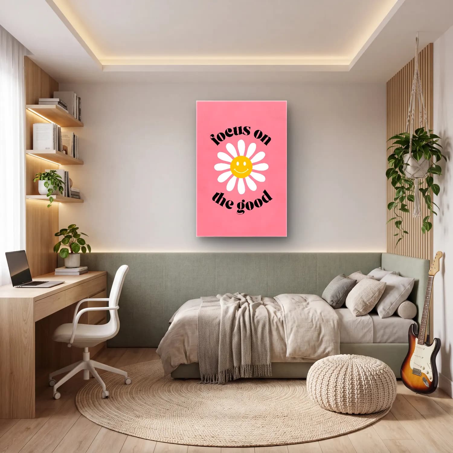Pastel Söz Posteri No. 10 cam tablo — genç odasında