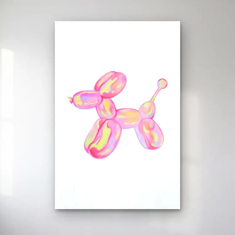 Pastel Köpek No. 5 cam tablo — Pastel Köpek No. 5 — pastel köpek