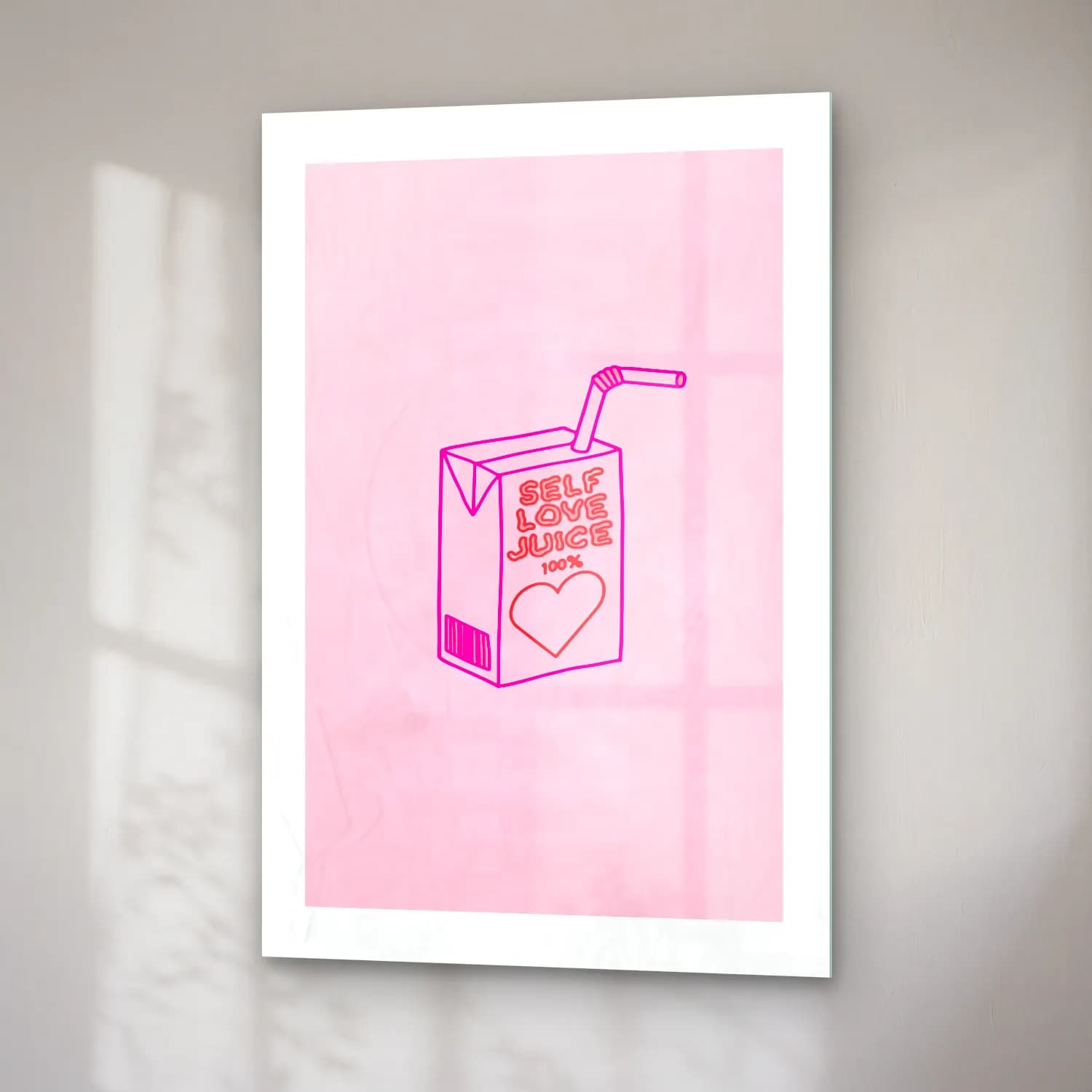 Pastel Çay Fincanı No. 7 cam tablo — sağ açıdan görünüm