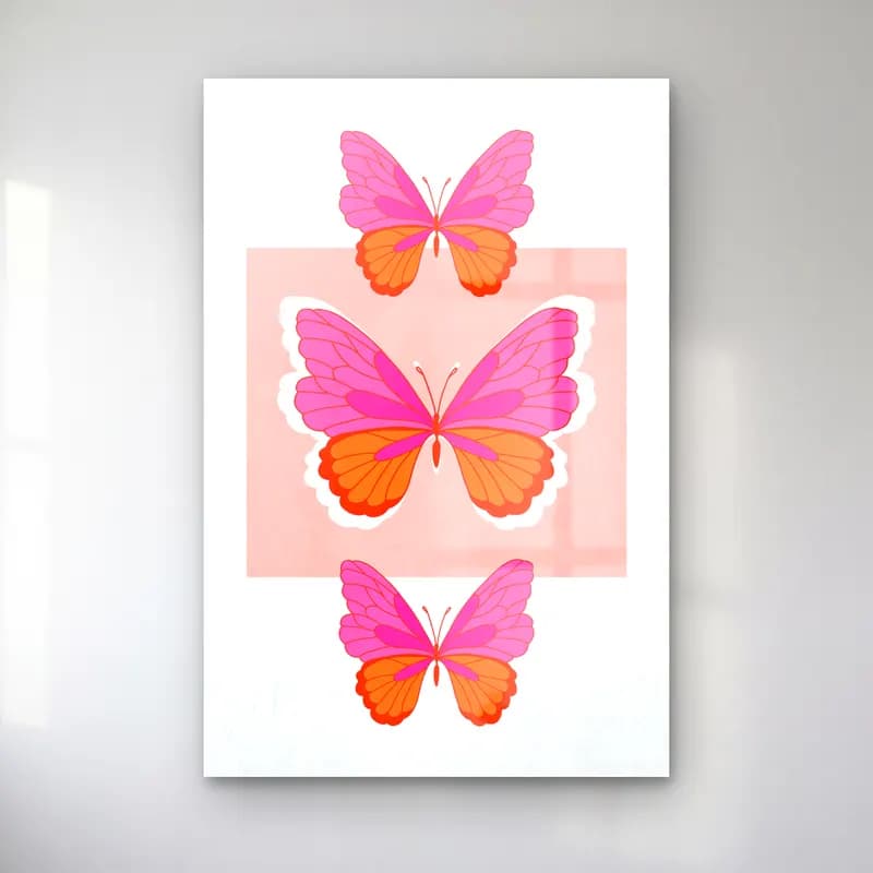 Pastel Kelebek No. 15 cam tablo — Pastel Kelebek No. 15 — pastel kelebek