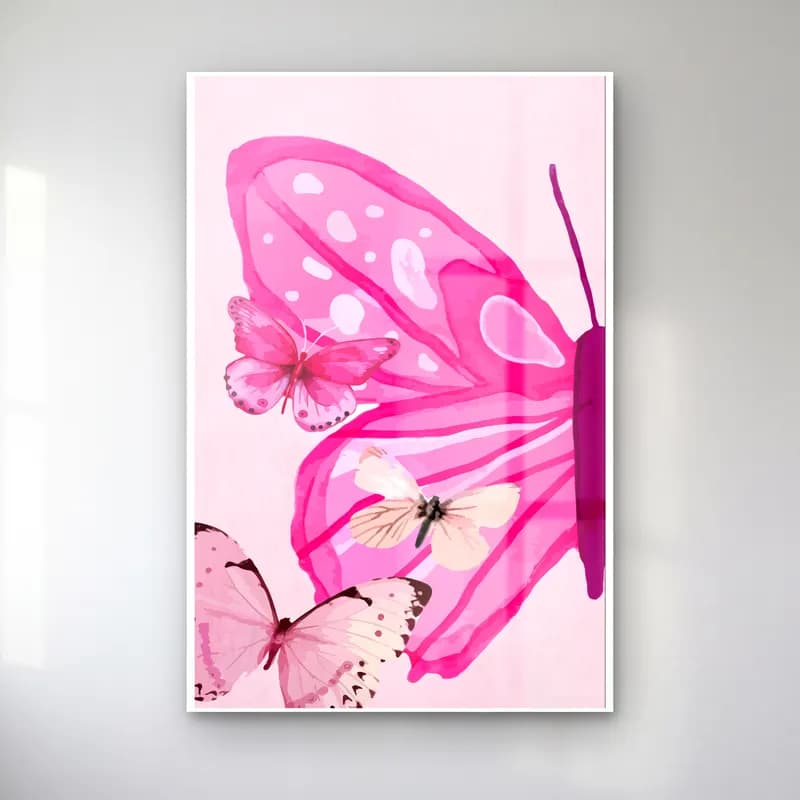 Pastel Kelebek No. 16 cam tablo — Pastel Kelebek No. 16 — pastel kelebek