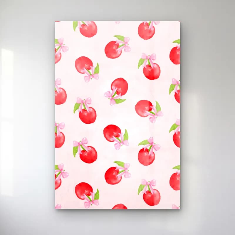 Pastel Kirazlar No. 5 cam tablo — Pastel Kirazlar No. 5 — pastel kirazlar