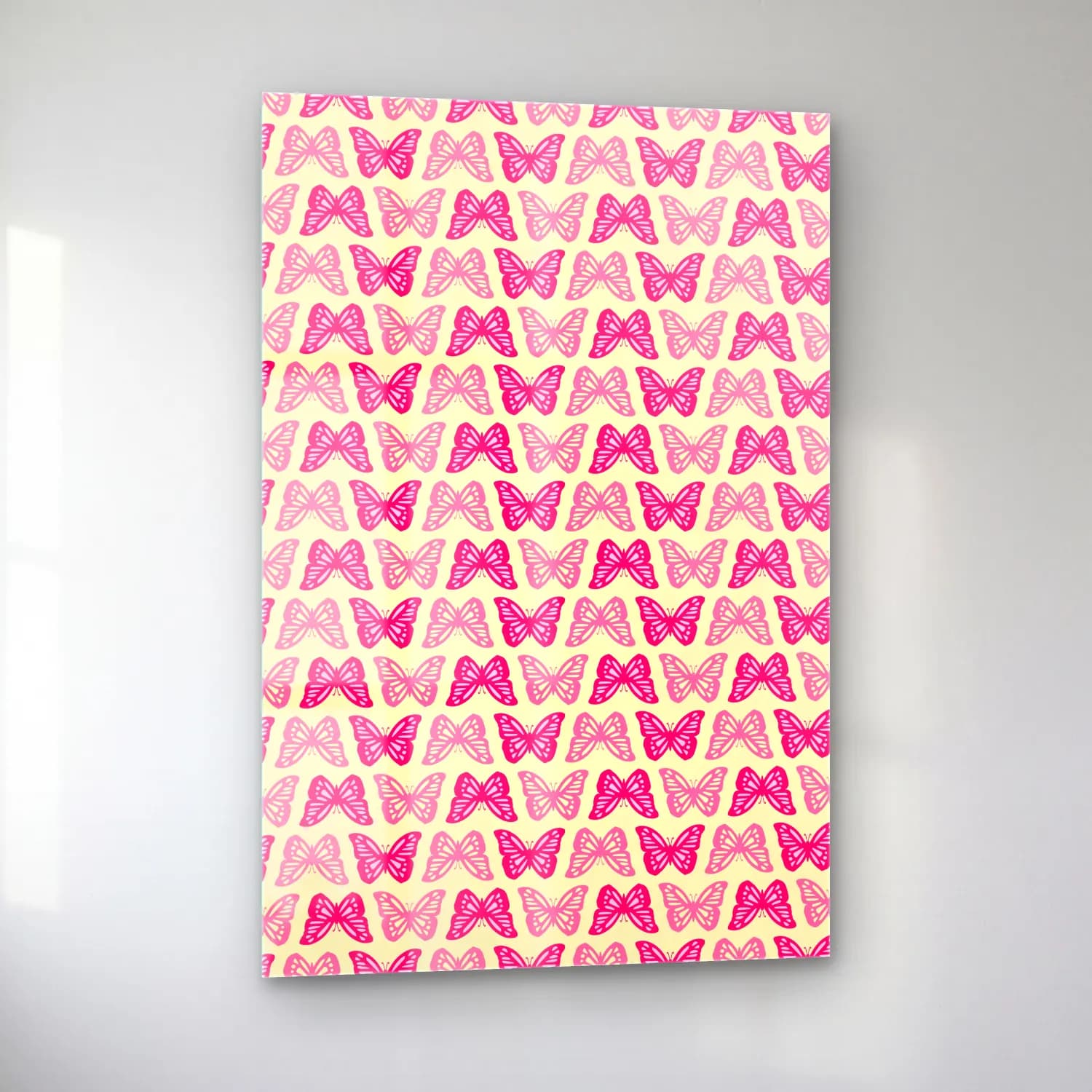 Pastel Fiyonk No. 62 cam tablo — sol açıdan görünüm