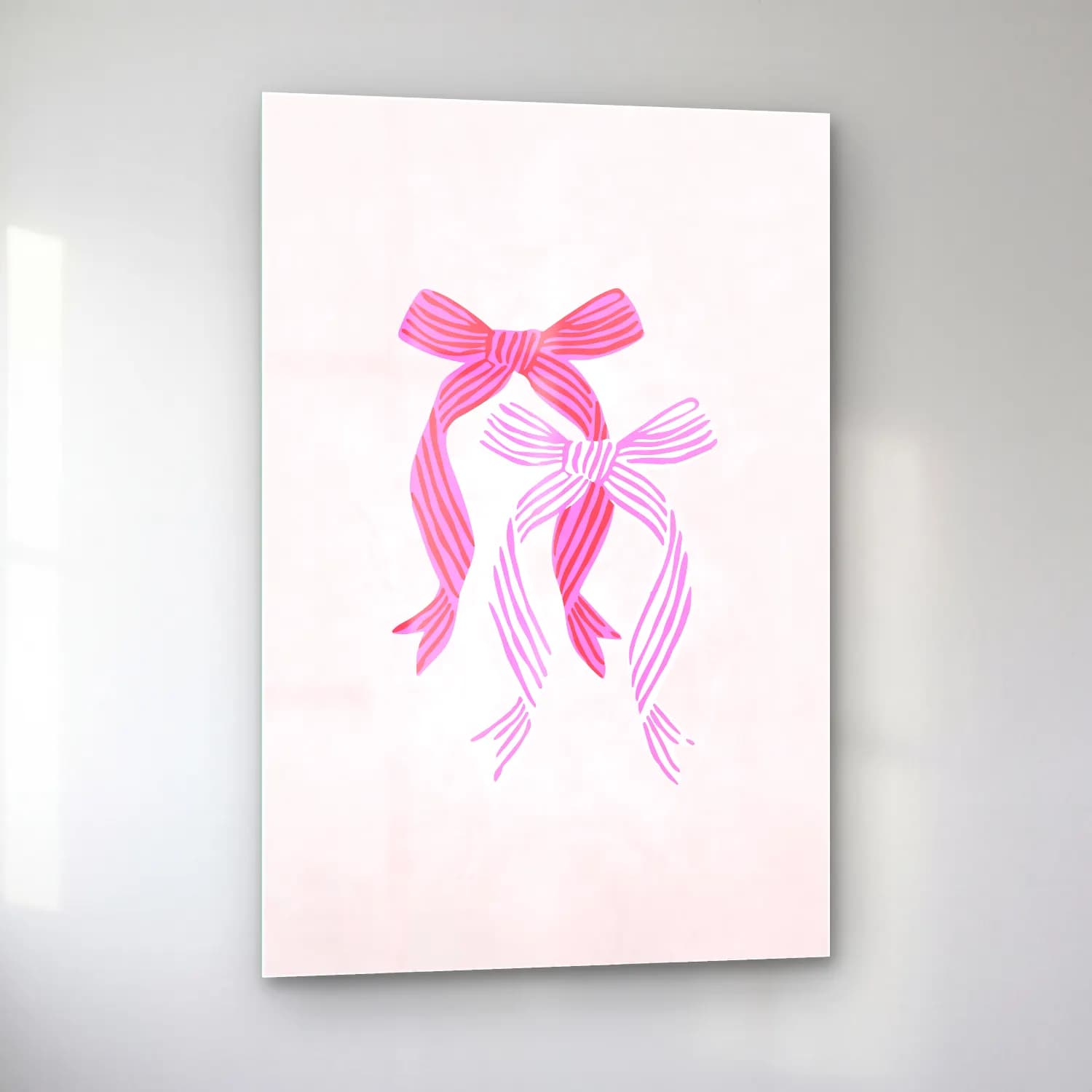 Pastel Fiyonk No. 63 cam tablo — sol açıdan görünüm
