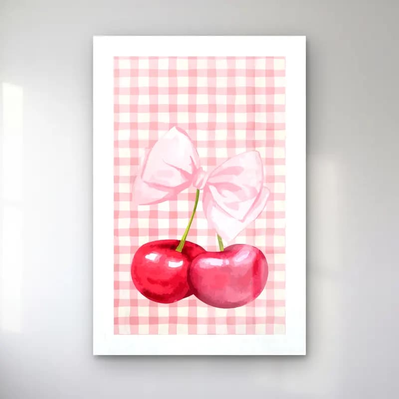 Pastel Kirazlar No. 6 cam tablo — Pastel Kirazlar No. 6 — pastel kirazlar