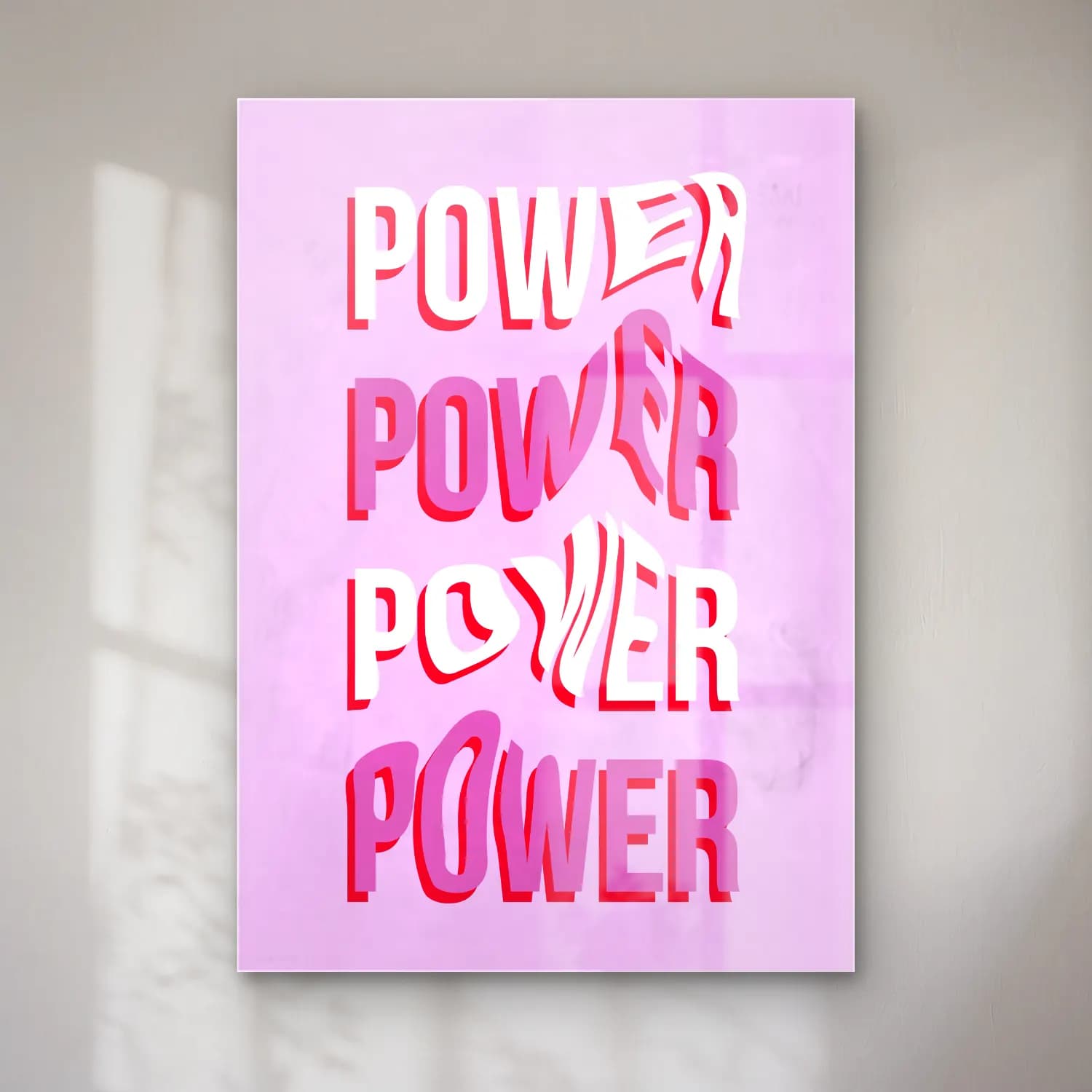 Pop Art Yazılı Tasarım – Pembe Tonlar cam tablo — Pop Art Yazılı Tasarım – Pembe Tonlar — pop art yazılı tasarım