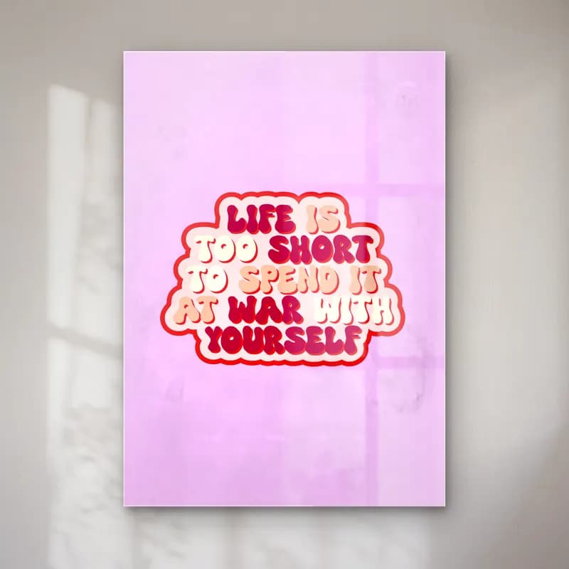 Pastel Söz Posteri No. 13 cam tablo — Pastel Söz Posteri No. 13 — pastel söz posteri