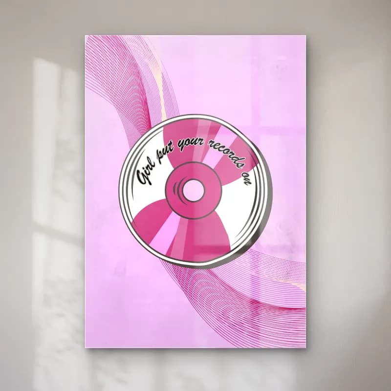 Pastel Plak – Pembe Tonlar cam tablo — Pastel Plak – Pembe Tonlar — pastel plak