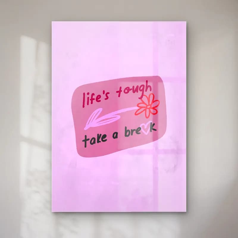 Pastel Söz Posteri No. 16 cam tablo — Pastel Söz Posteri No. 16 — pastel söz posteri