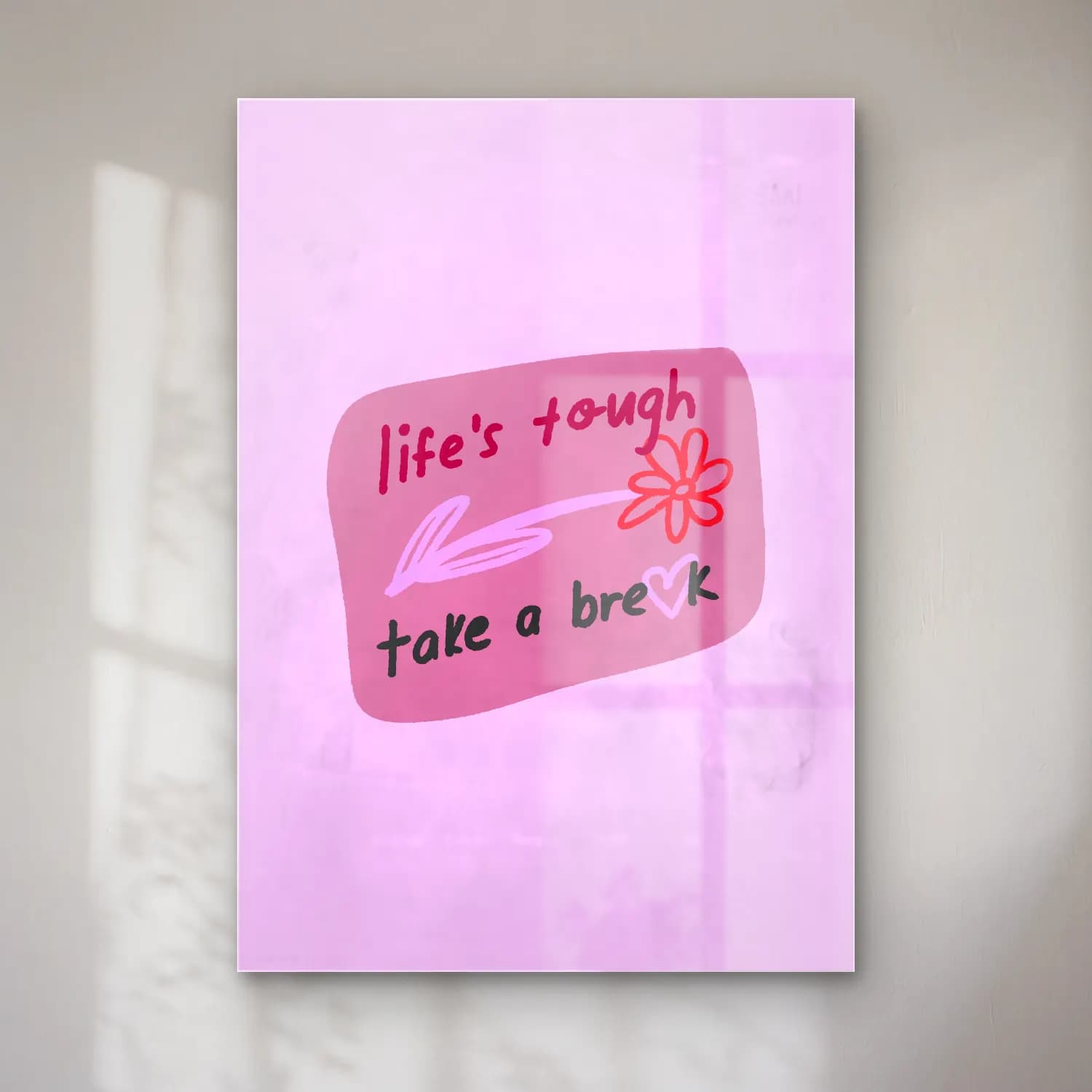 Pastel Söz Posteri No. 16 cam tablo — Pastel Söz Posteri No. 16 — pastel söz posteri