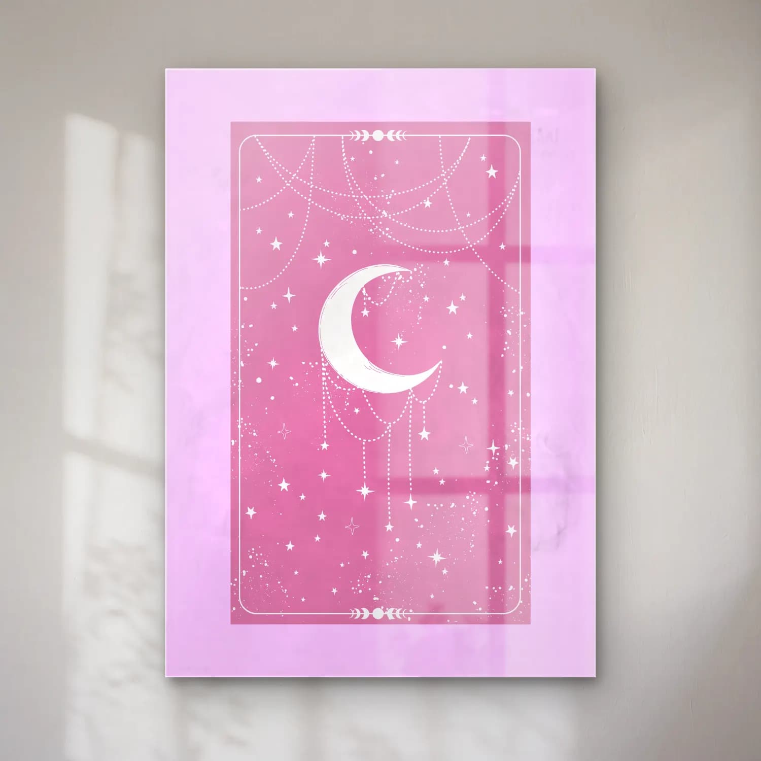 Pastel Ay ve Gece No. 9 cam tablo — Pastel Ay ve Gece No. 9 — pastel ay ve gece