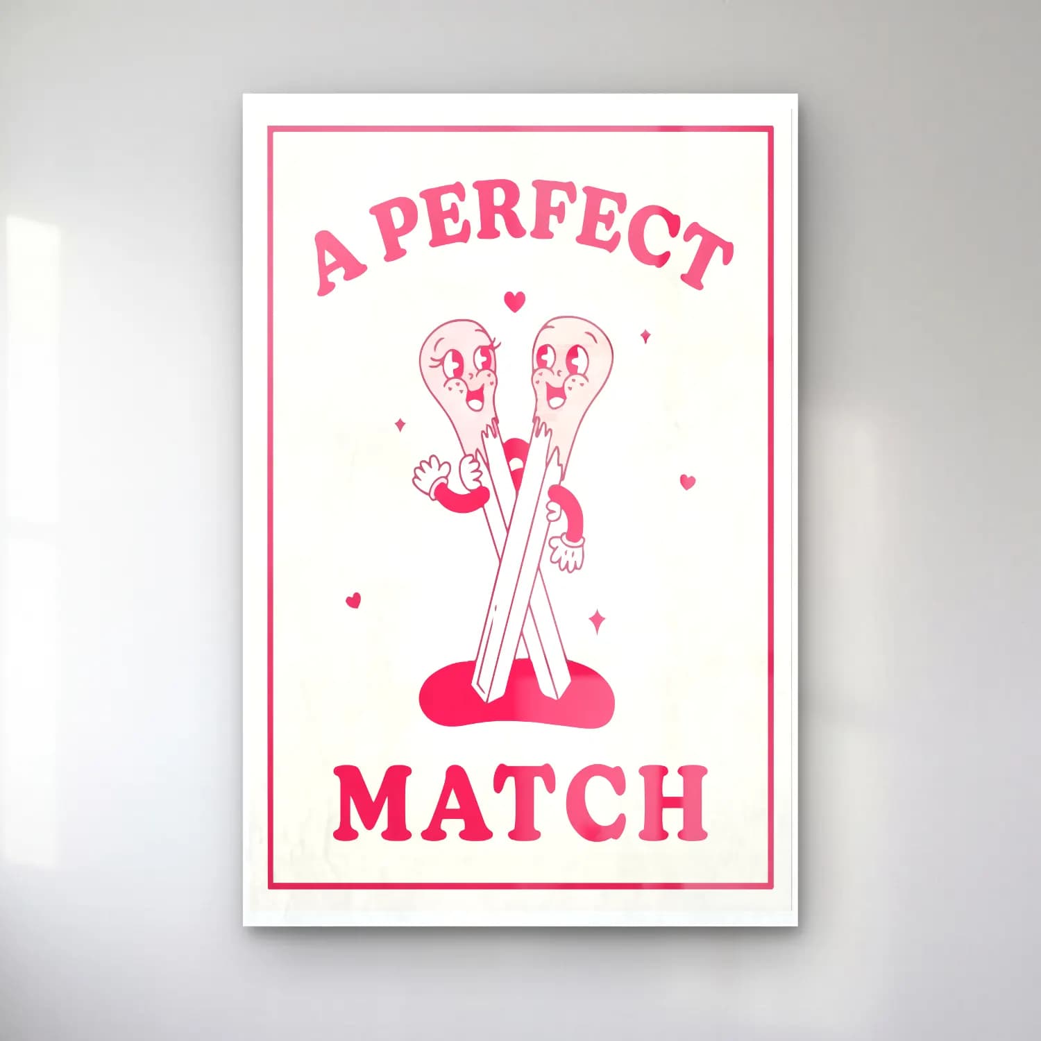 Vintage Poster Kayak – Pembe Tonlar cam tablo — Vintage Poster Kayak – Pembe Tonlar — vintage poster kayak