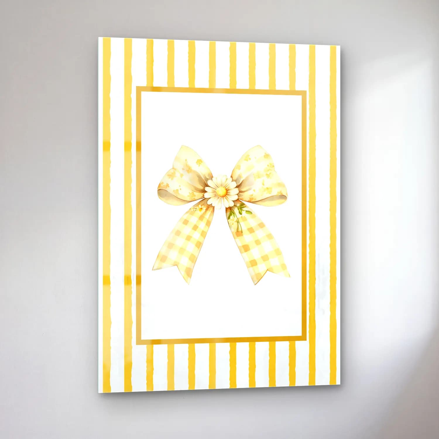 Pastel Fiyonk No. 68 cam tablo — sol açıdan görünüm