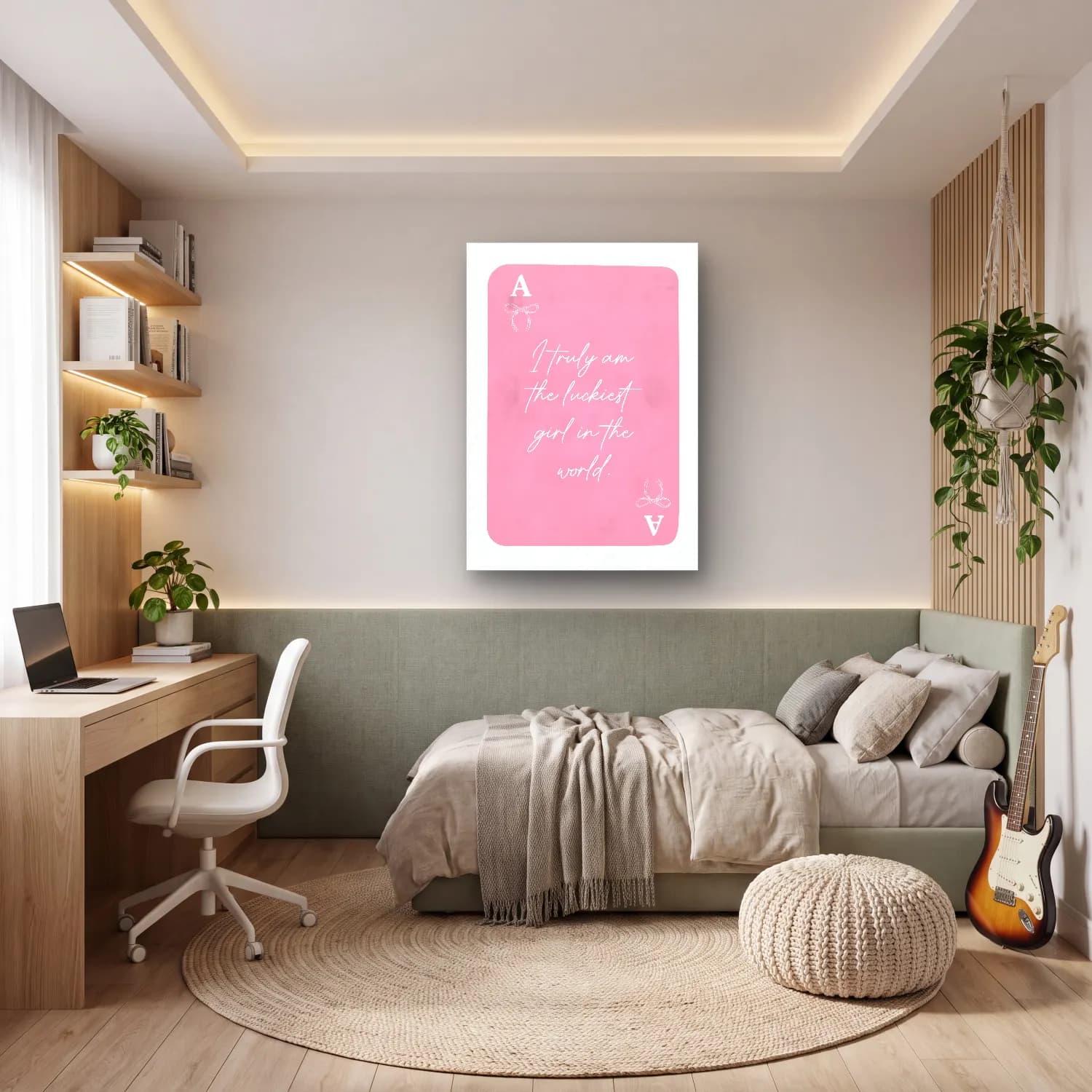 Pastel Söz Posteri No. 21 cam tablo — genç odasında