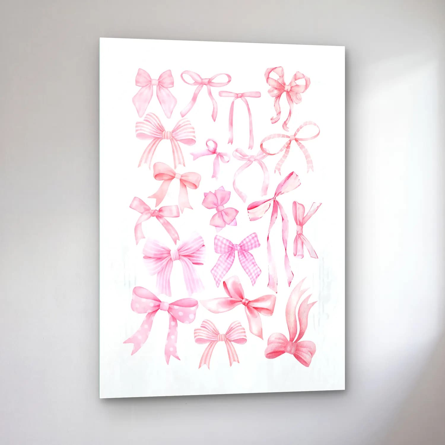 Pastel Fiyonk No. 72 cam tablo — sol açıdan görünüm