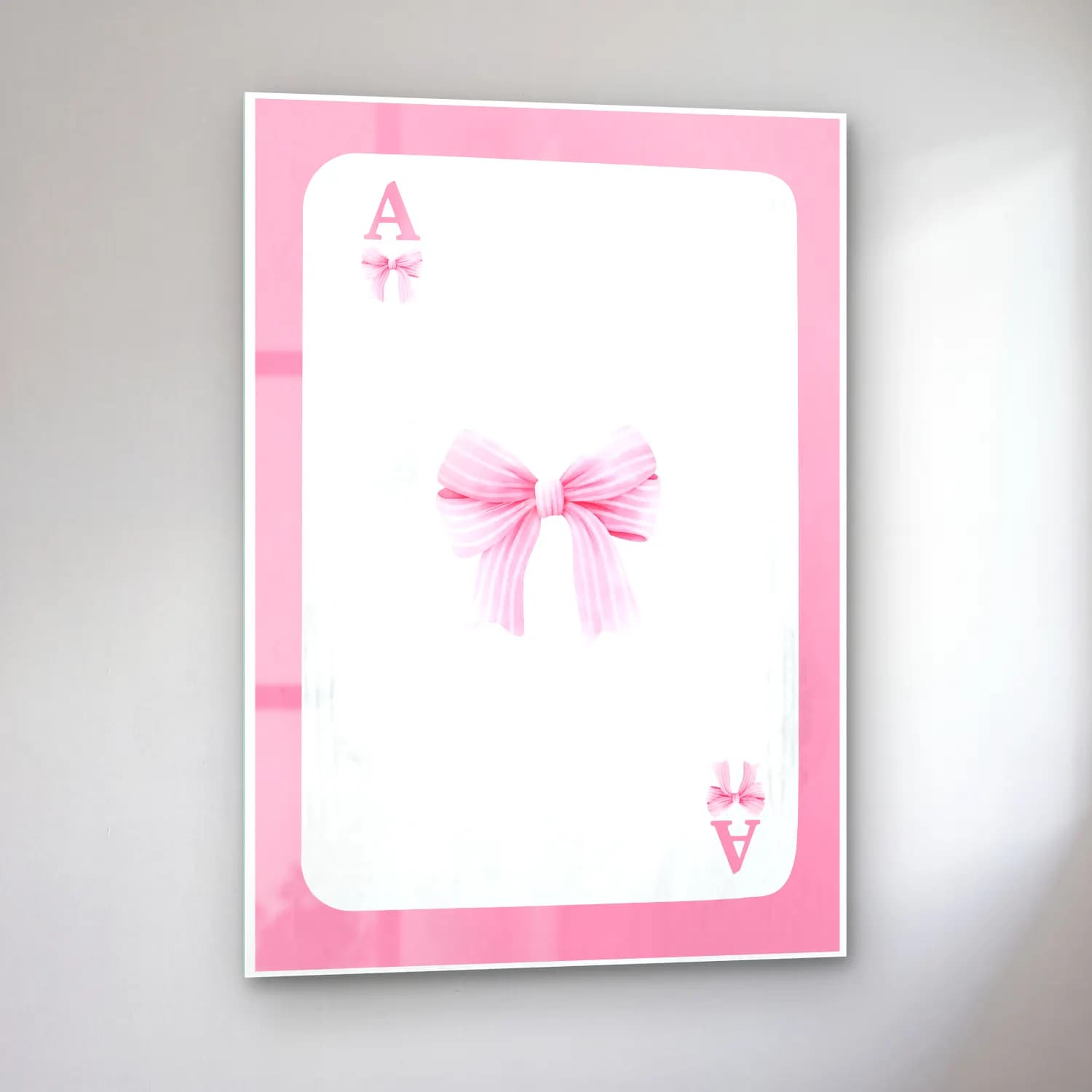 Pastel Fiyonk No. 73 cam tablo — sol açıdan görünüm