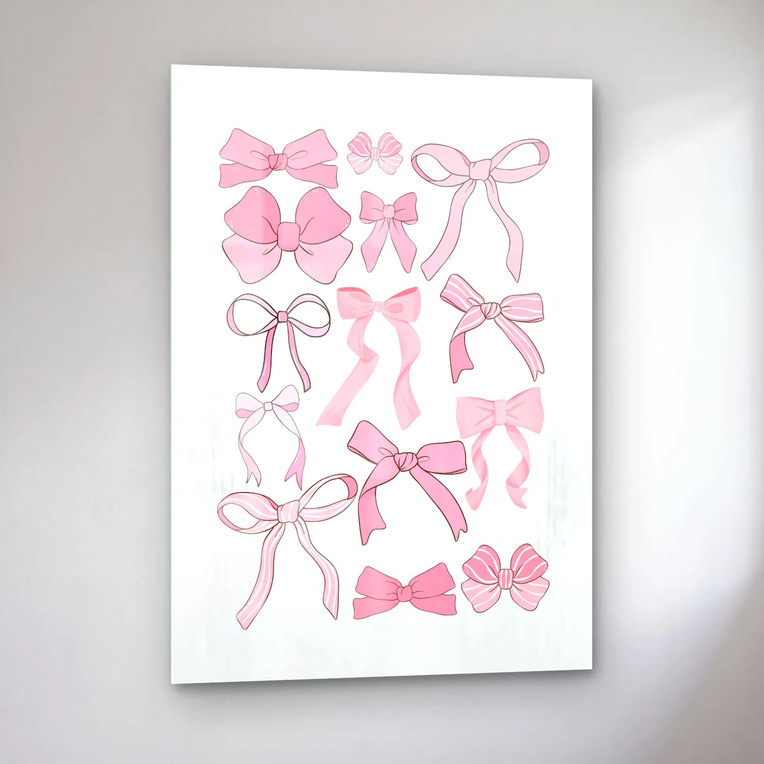 Pastel Fiyonk No. 74 cam tablo — sol açıdan görünüm