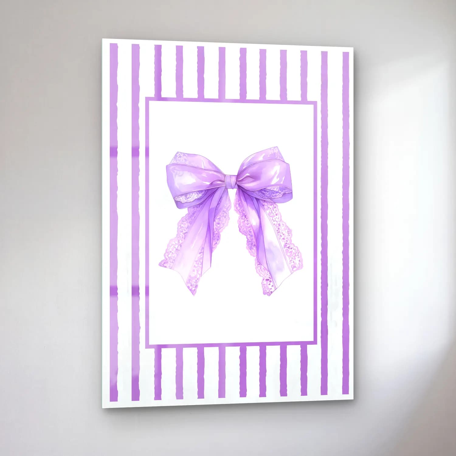 Pastel Fiyonk No. 75 cam tablo — sol açıdan görünüm