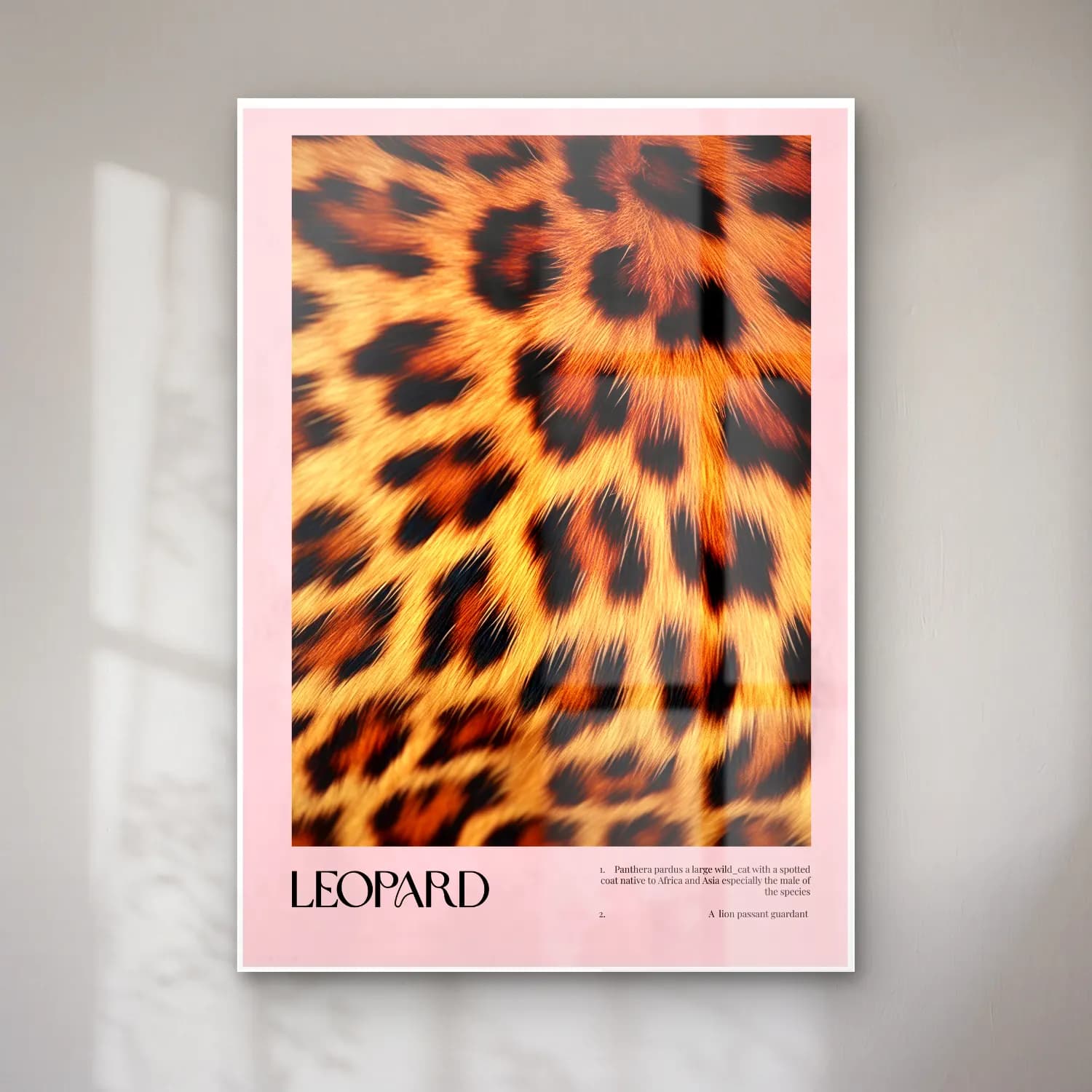 Pastel Leopar No. 7 cam tablo — Pastel Leopar No. 7 — pastel leopar