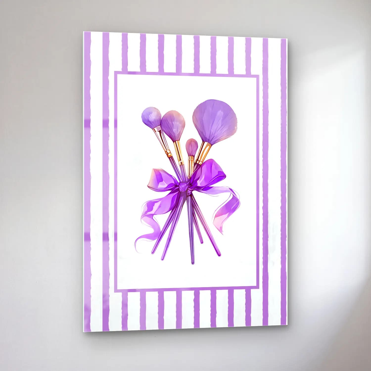 Pastel Fiyonk No. 77 cam tablo — sol açıdan görünüm