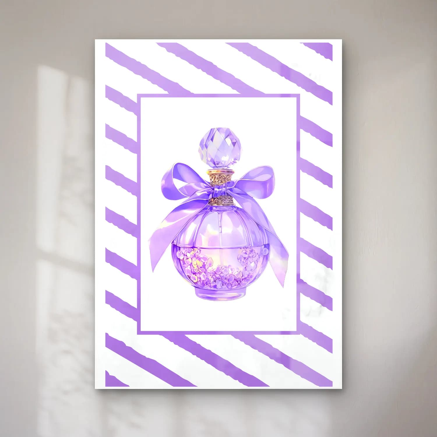 Pastel Parfüm Şişesi No. 8 cam tablo — Pastel Parfüm Şişesi No. 8 — pastel parfüm şişesi