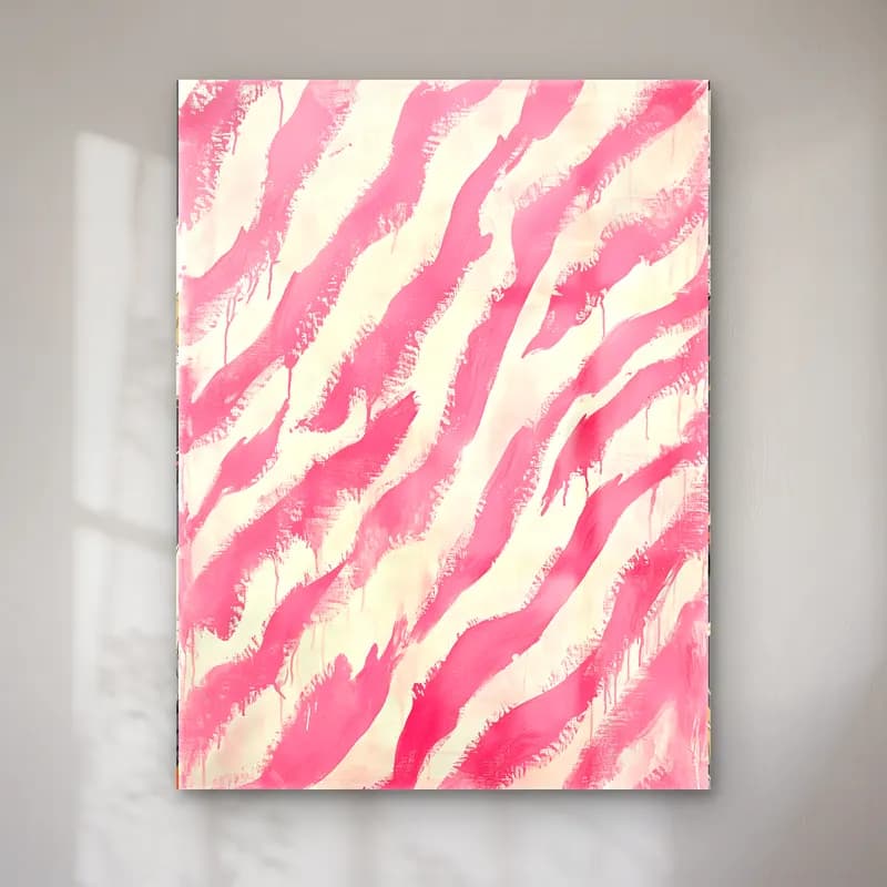 Boho Zebra – Pembe Tonlar cam tablo — Boho Zebra – Pembe Tonlar — boho zebra