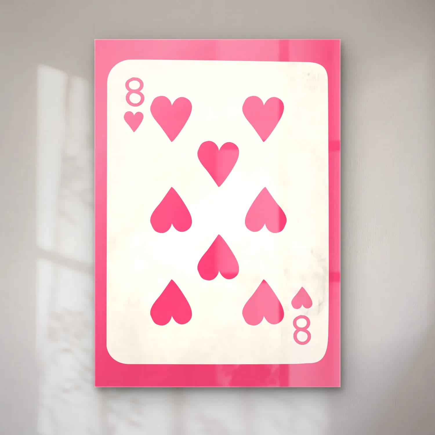 Vintage Rakamlar – Pembe Tonlar cam tablo — Vintage Rakamlar – Pembe Tonlar — vintage rakamlar