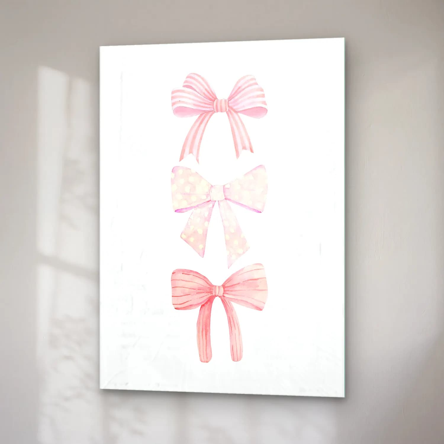 Pastel Fiyonk No. 81 cam tablo — sağ açıdan görünüm
