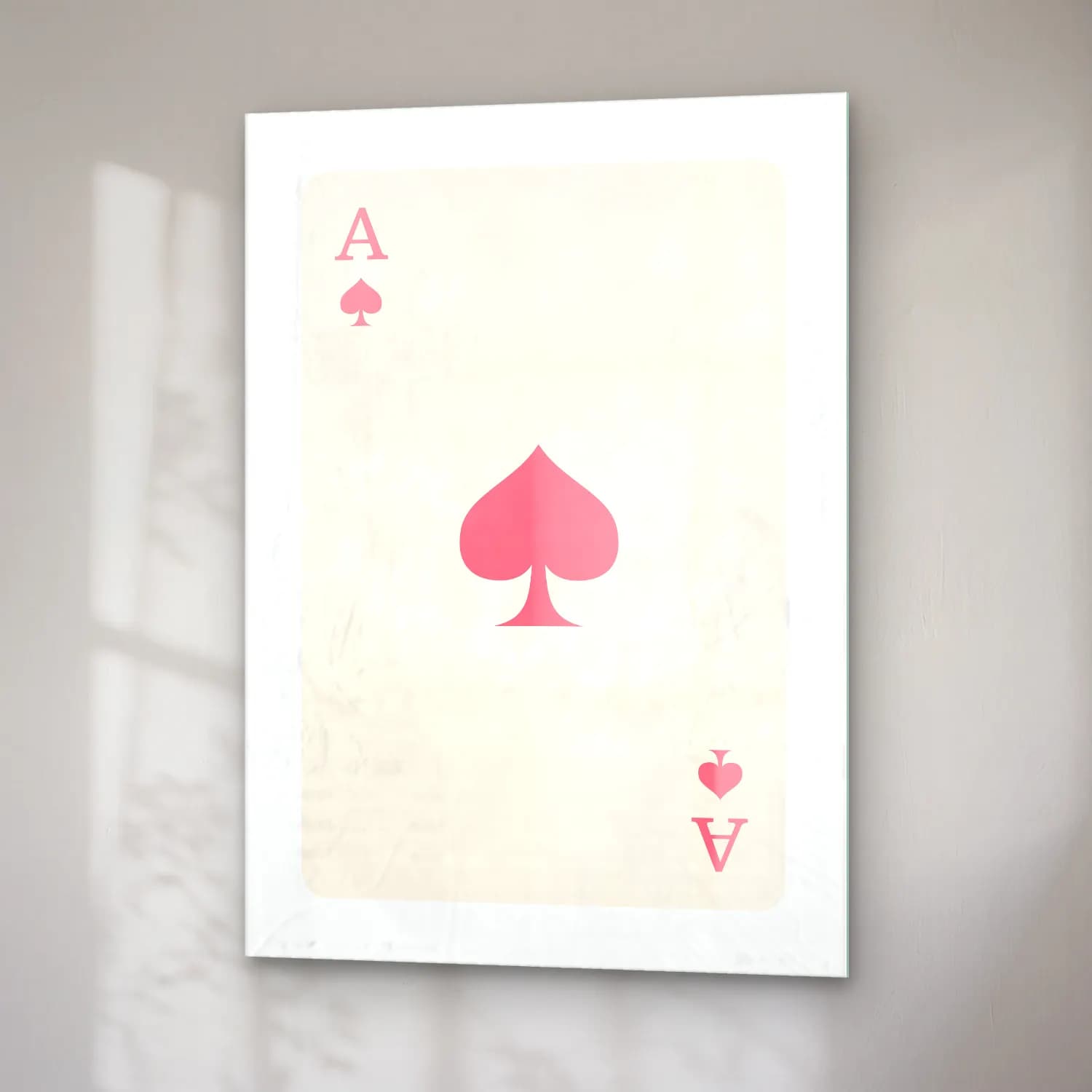 Pastel Harf Posteri No. 5 cam tablo — sağ açıdan görünüm