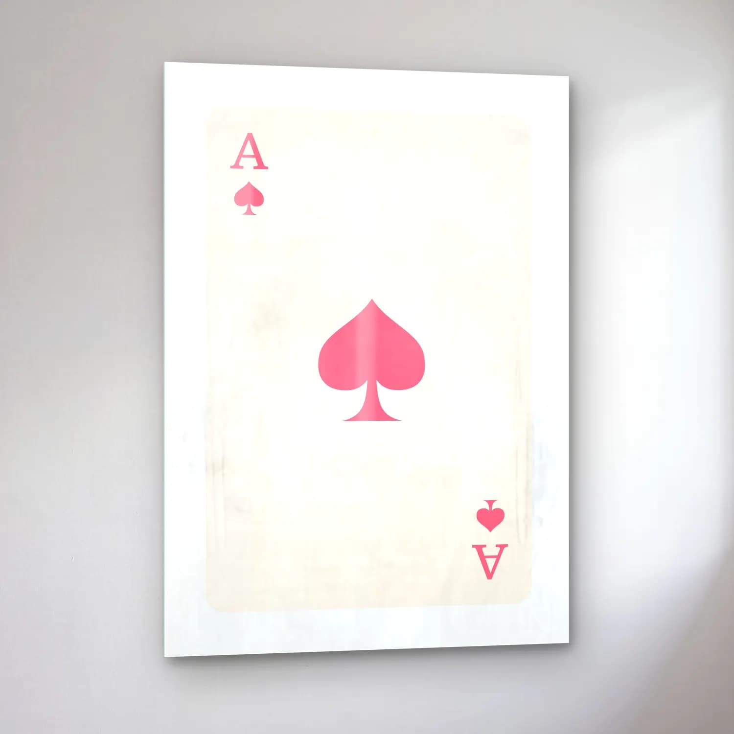 Pastel Harf Posteri No. 5 cam tablo — sol açıdan görünüm