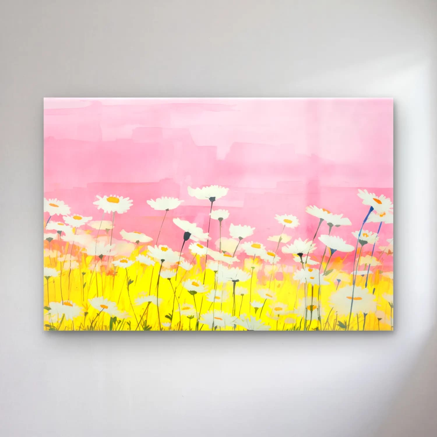 Pastel Papatyalar No. 19 cam tablo — Pastel Papatyalar No. 19 — pastel papatyalar
