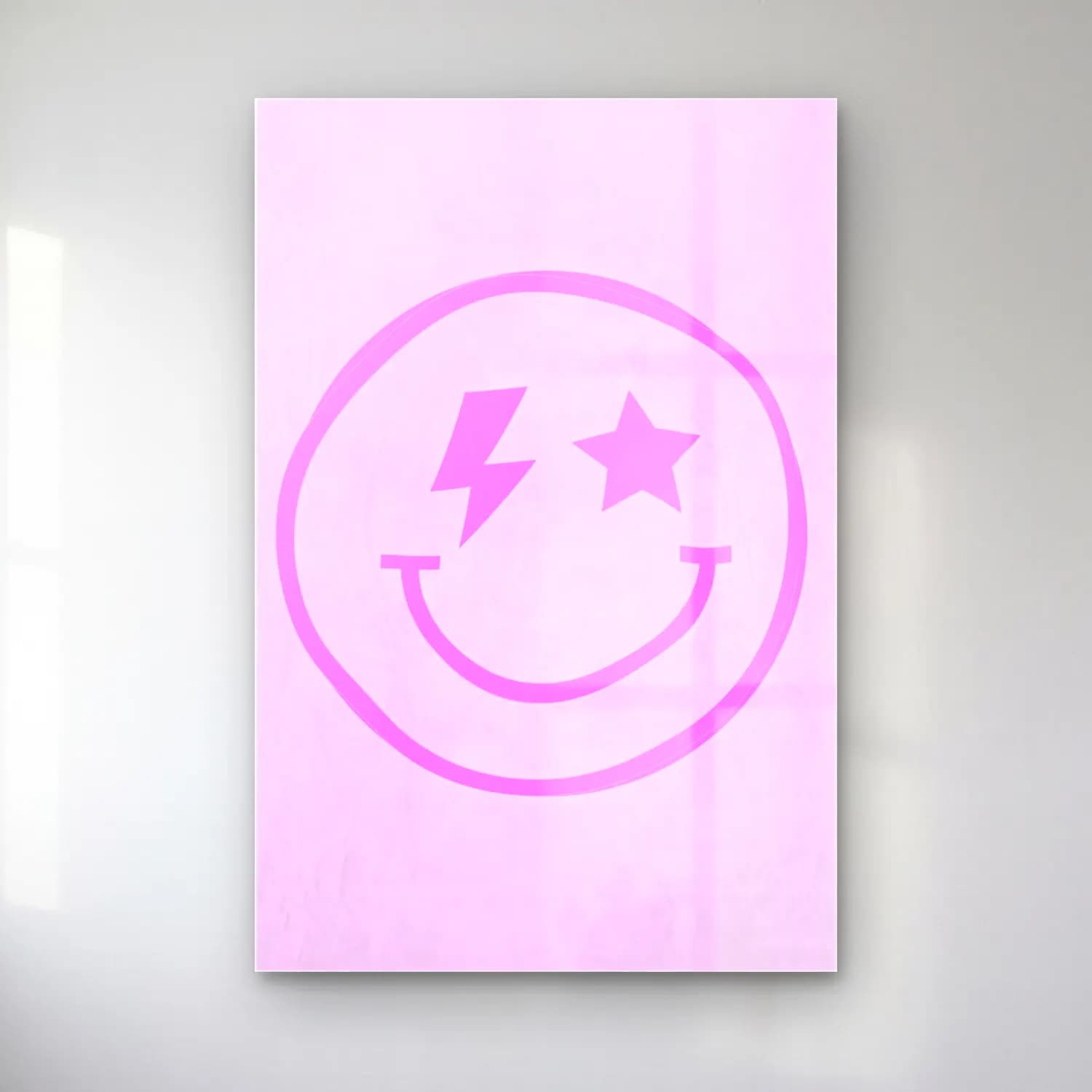 Pastel Çizgi Yüz No. 4 cam tablo — Pastel Çizgi Yüz No. 4 — pastel çizgi yüz