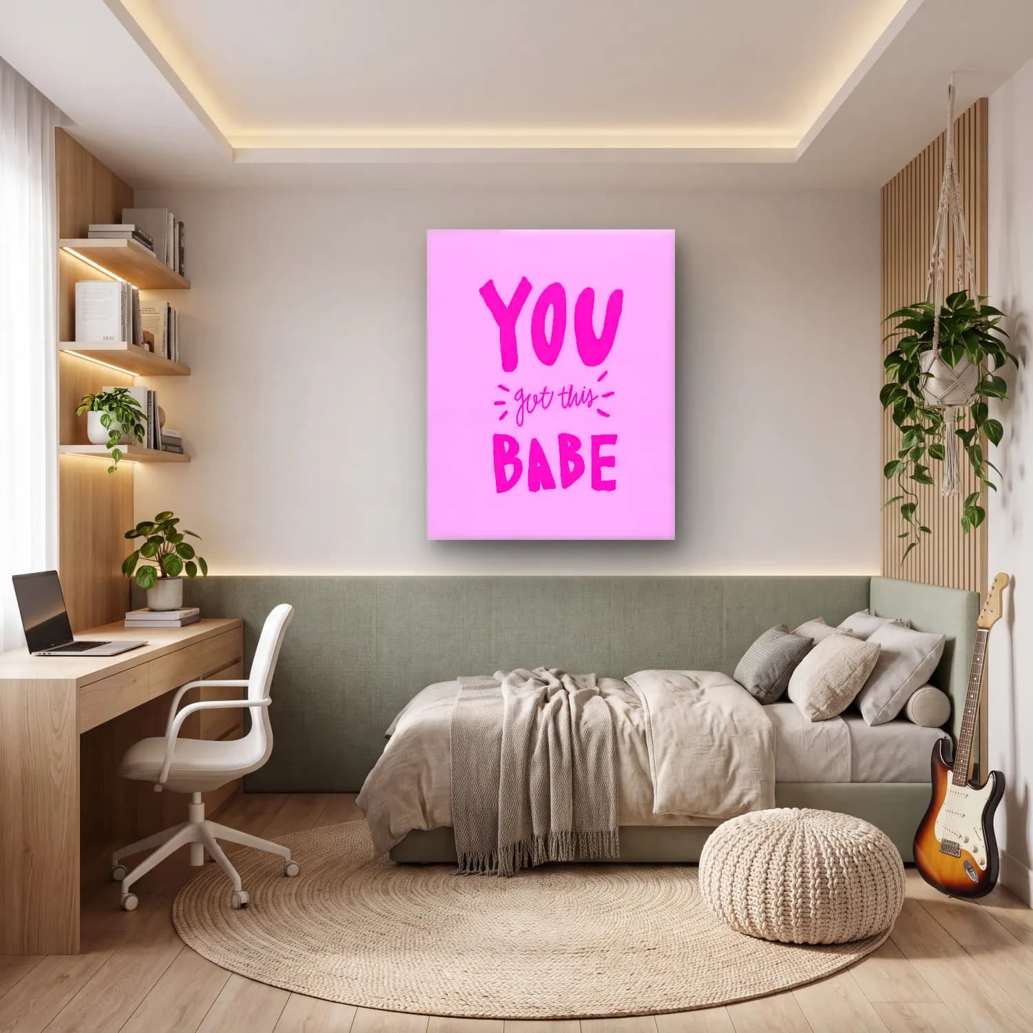 Pastel Söz Posteri No. 25 cam tablo — genç odasında