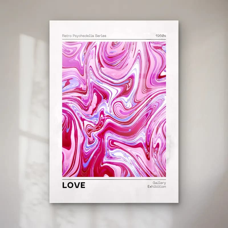 Pastel Mermer Doku No. 6 cam tablo — Pastel Mermer Doku No. 6 — pastel mermer doku