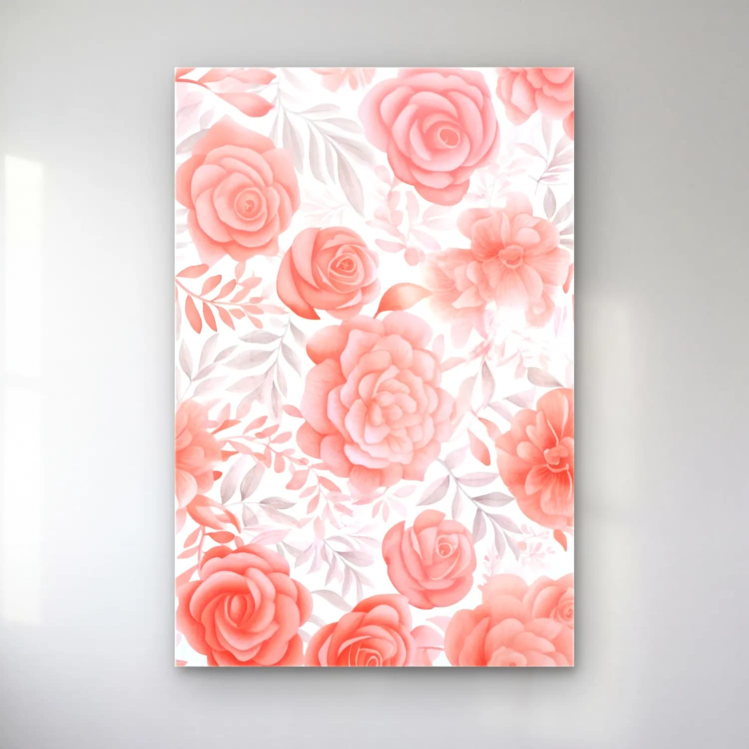 Pastel Çiçek Deseni No. 71 cam tablo — Pastel Çiçek Deseni No. 71 — pastel çiçek deseni