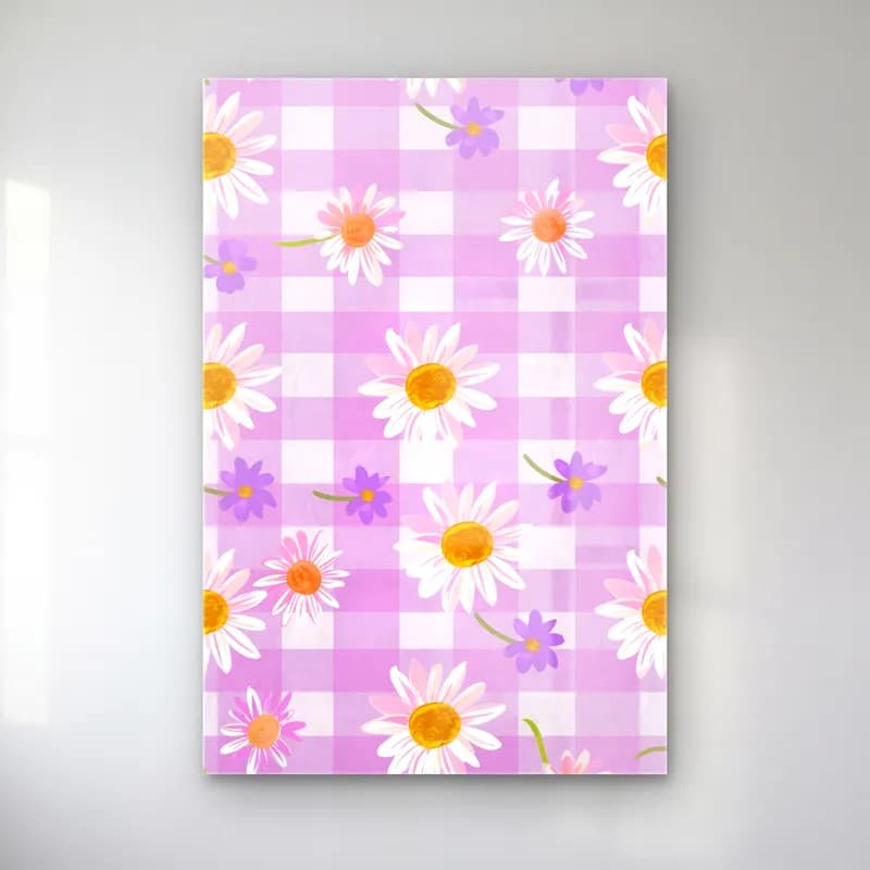Pastel Papatyalar No. 20 cam tablo — Pastel Papatyalar No. 20 — pastel papatyalar