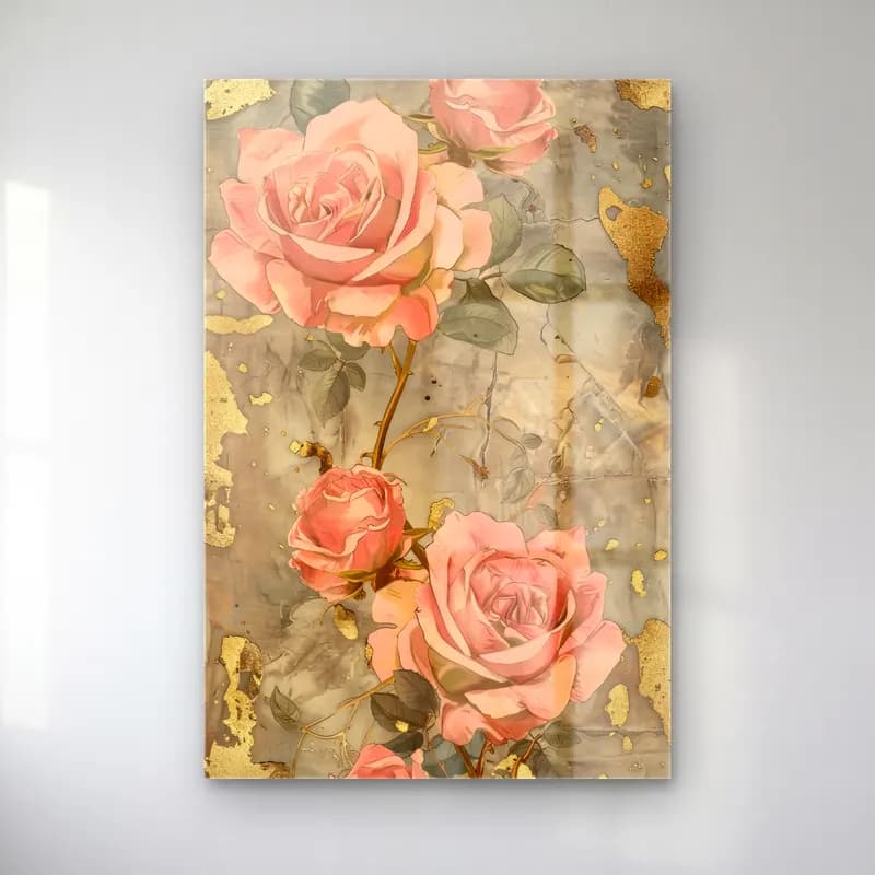 Pastel Güller No. 12 cam tablo — Pastel Güller No. 12 — pastel güller